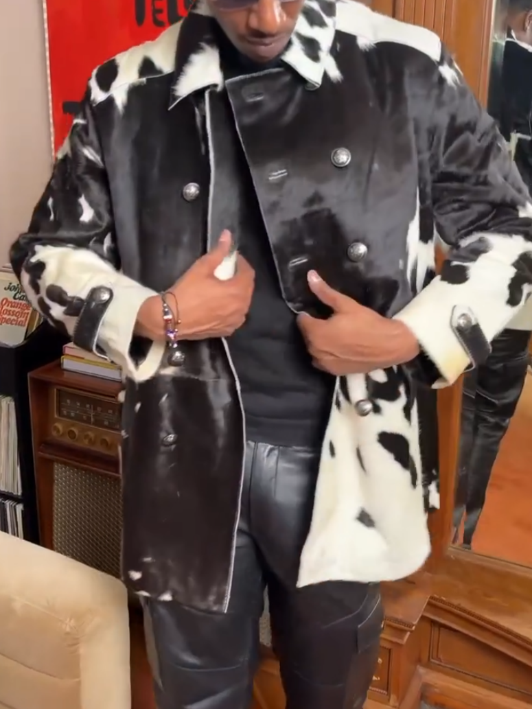 Men's Printed Button Jacket