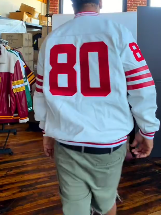 Men's Red & White Classic Athletic Sweatshirt