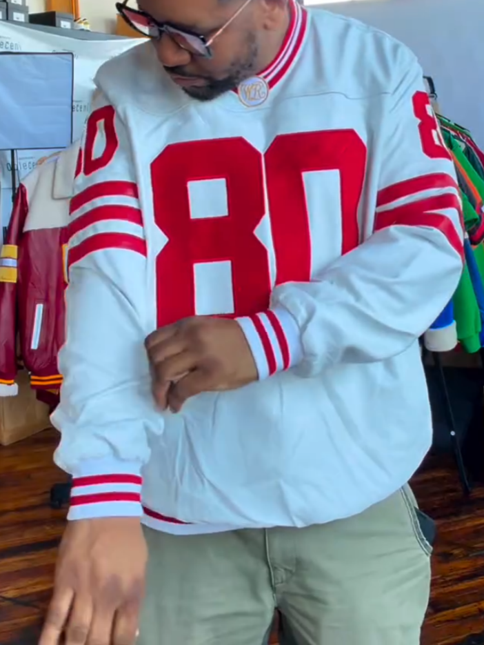 Men's Red & White Classic Athletic Sweatshirt