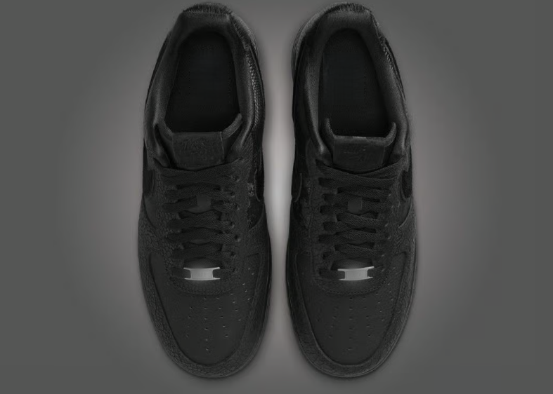 Men's Snake skin Textured Print Low-Top Sneakers