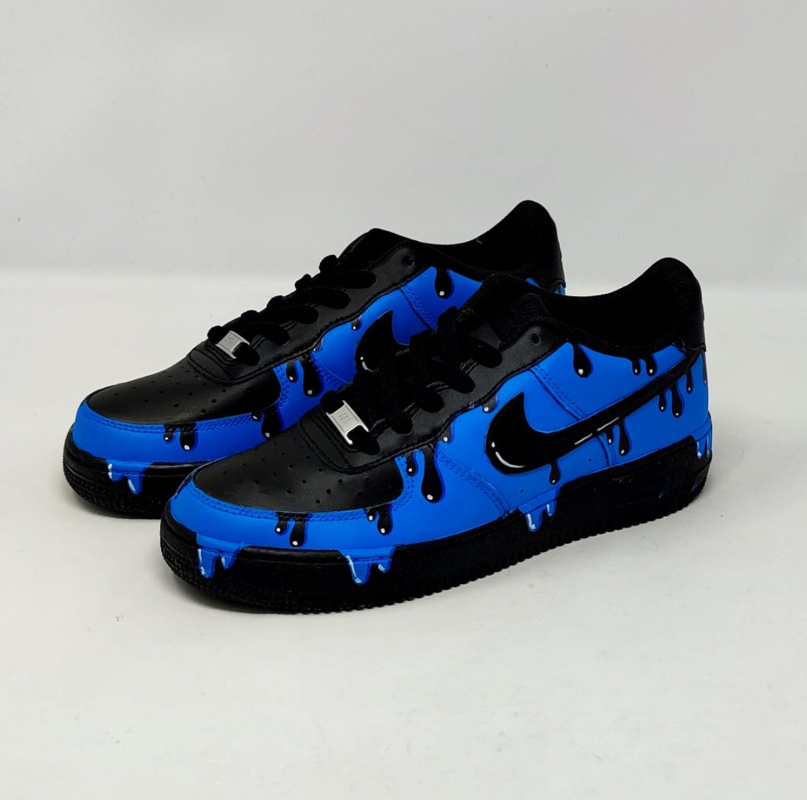 Men's Blue Printed Sneakers