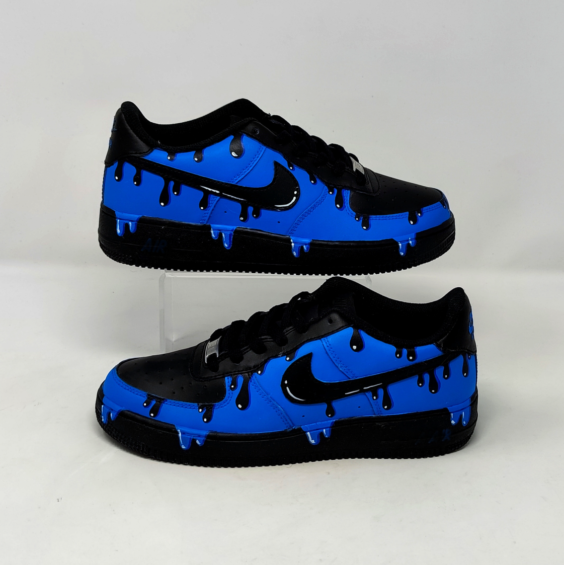 Men's Blue Printed Sneakers