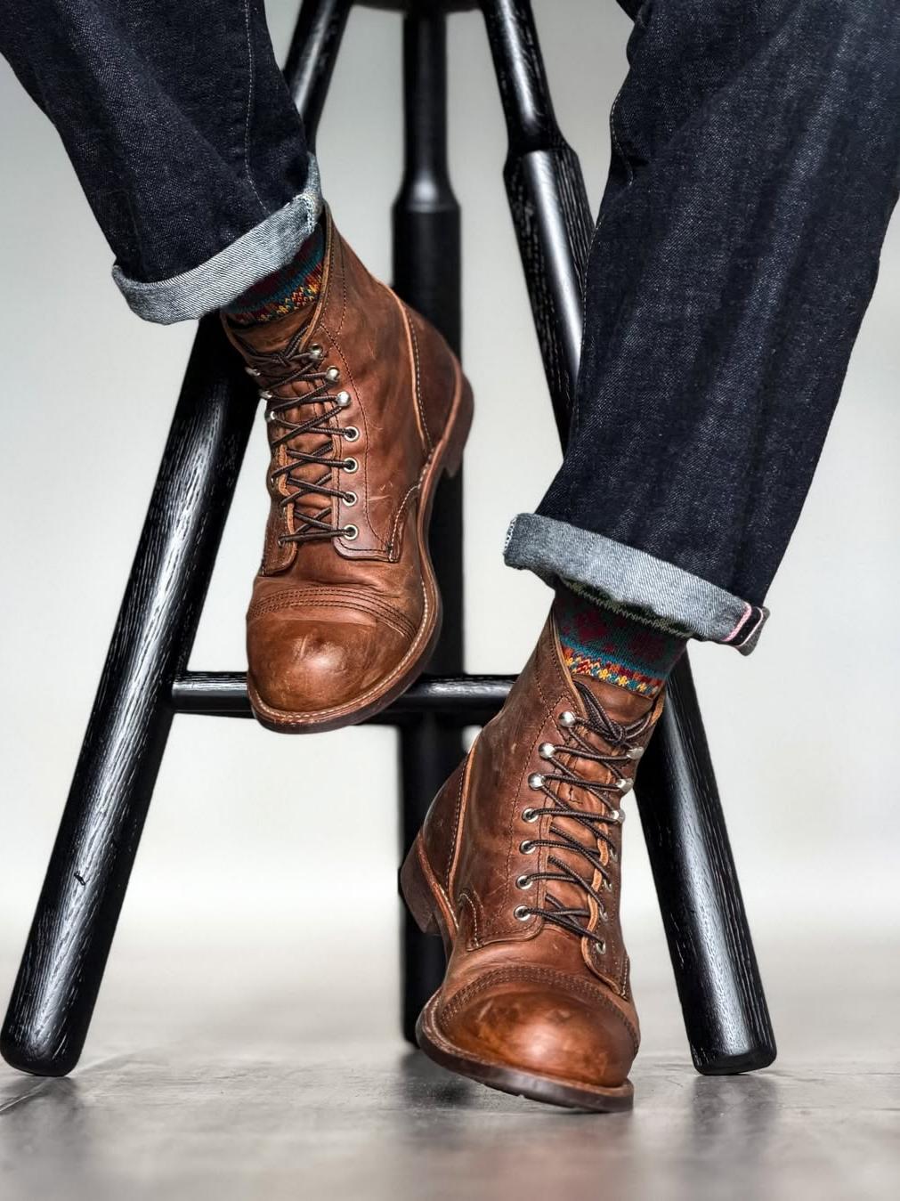 Men's Retro Leather Boots