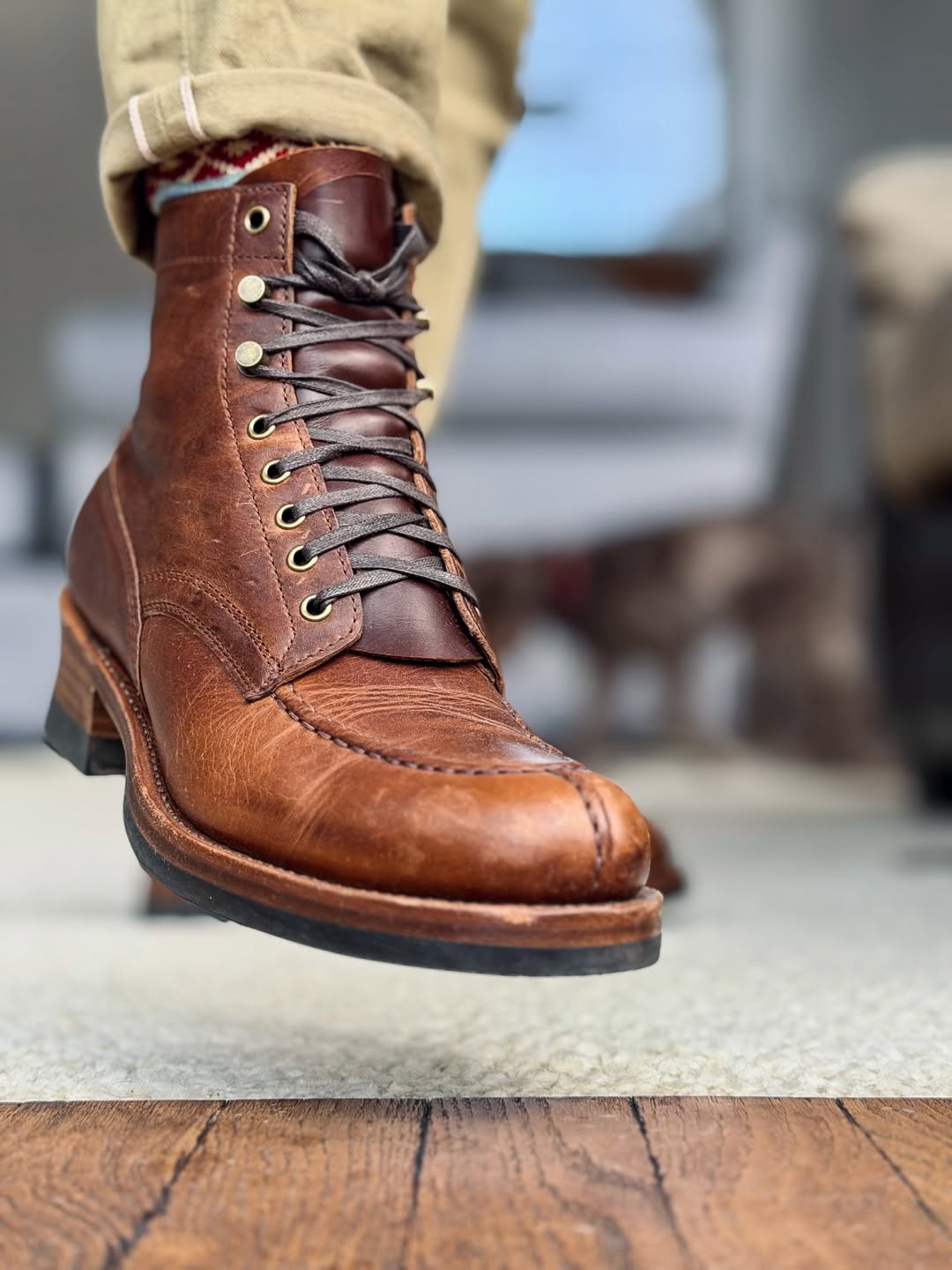 Men's Brown Leather Boots