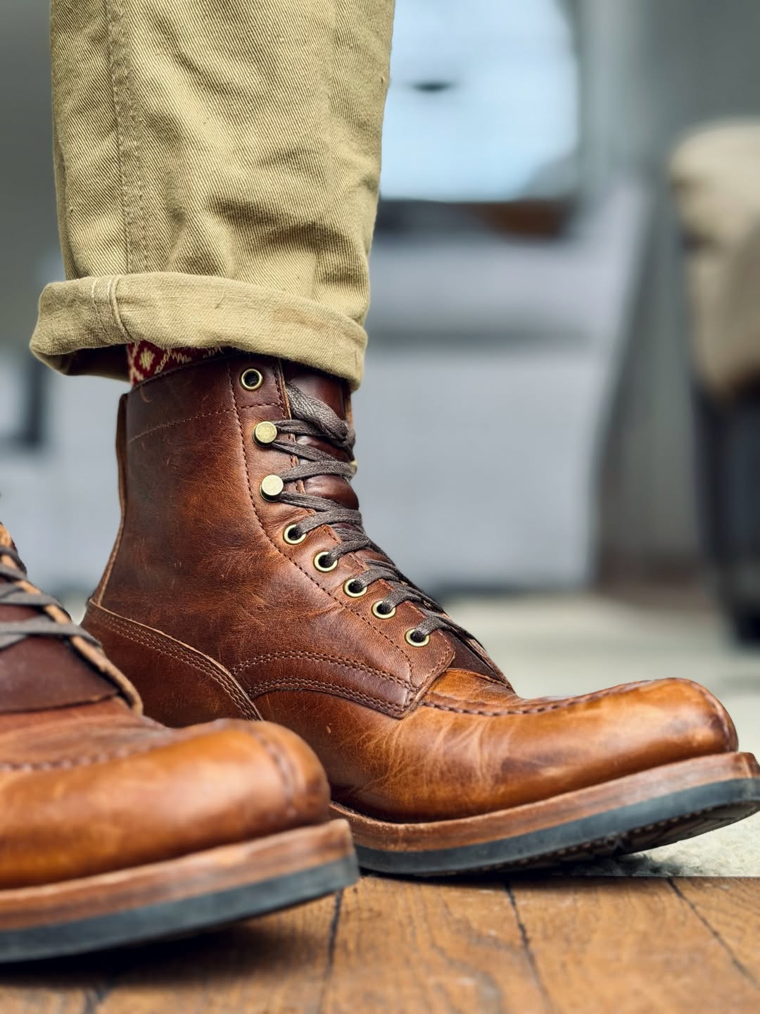 Men's Brown Leather Boots