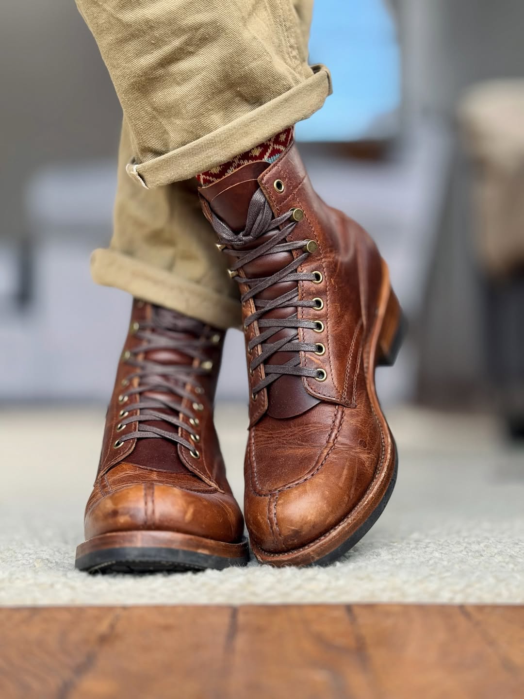 Men's Brown Leather Boots