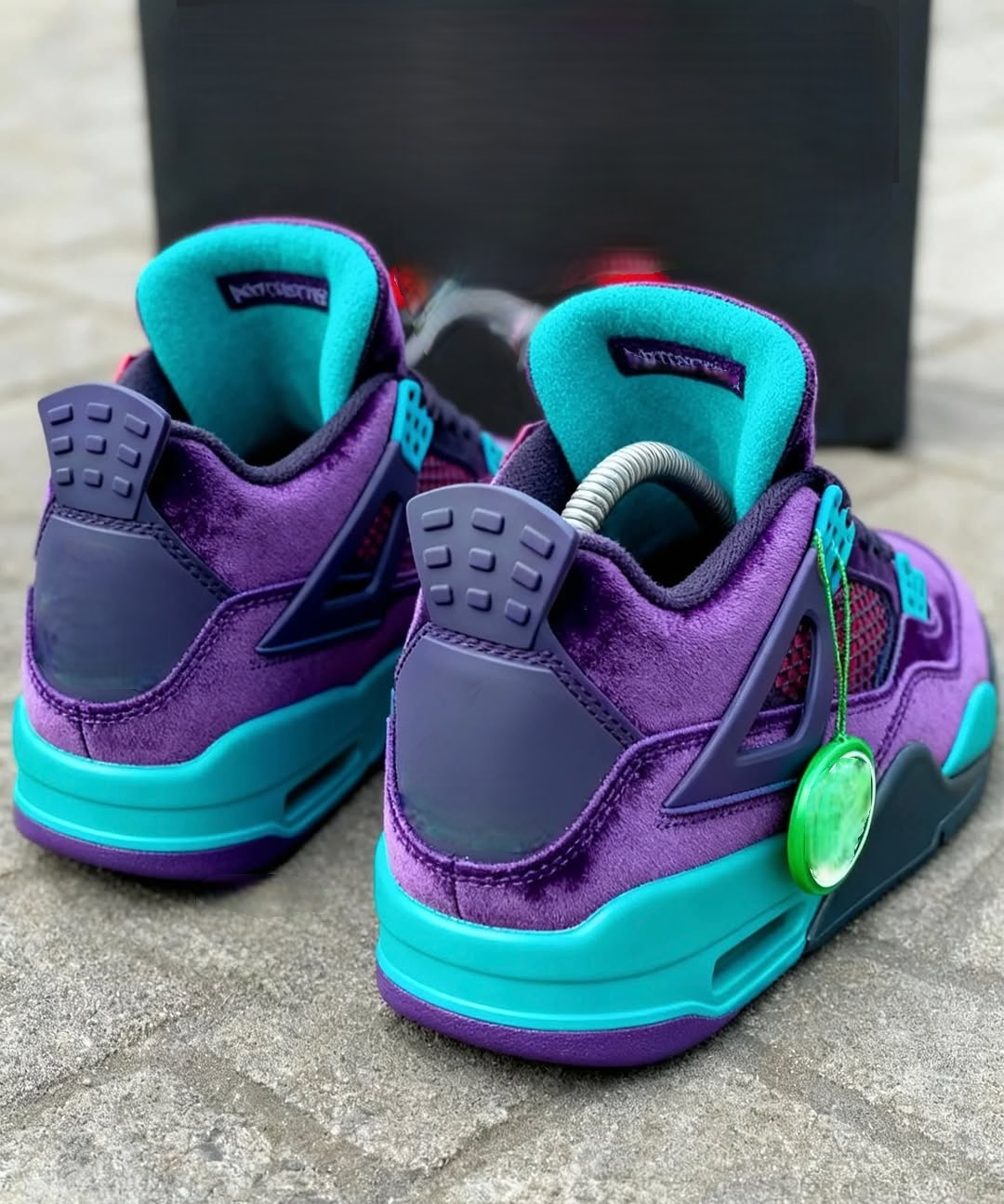 Men's Purple Velvet Vintage Sneakers