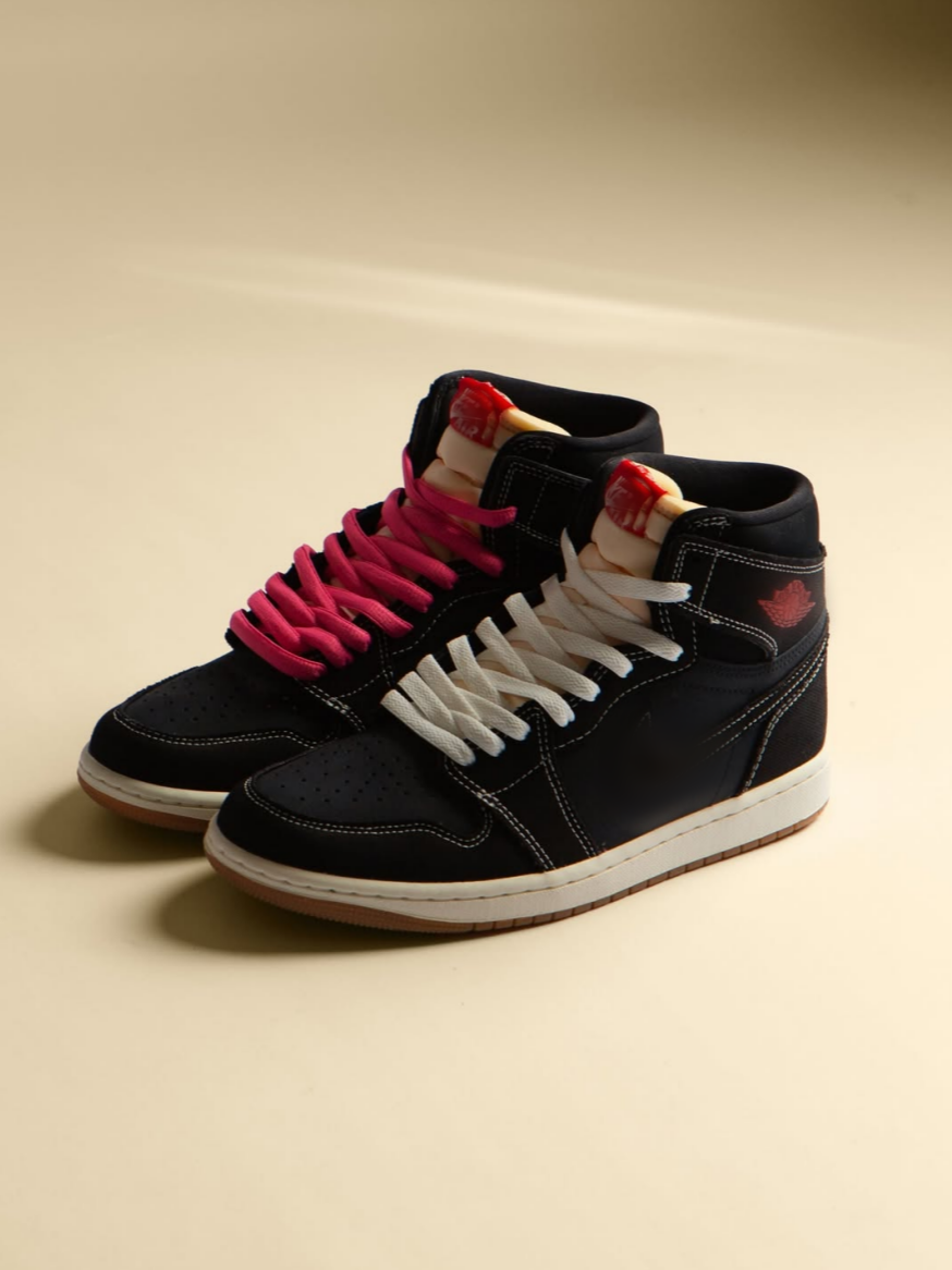 Men's Denim High-Top Sneakers