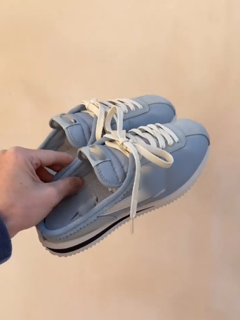 Men's Blue Stitching Sneakers