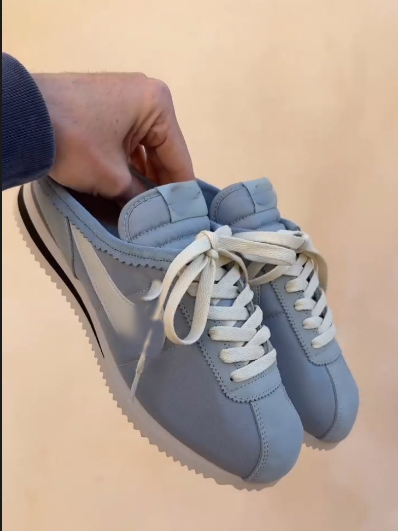 Men's Blue Stitching Sneakers