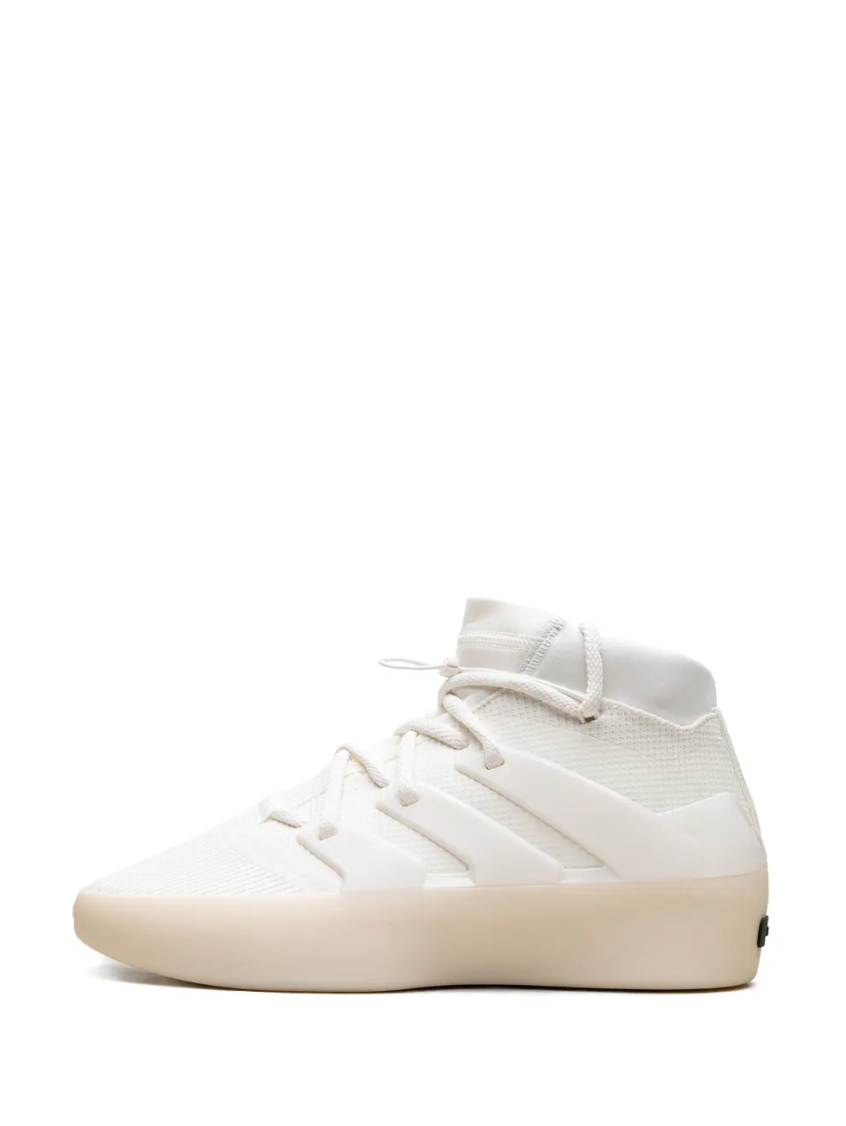 White Breathable High-Top Sneakers