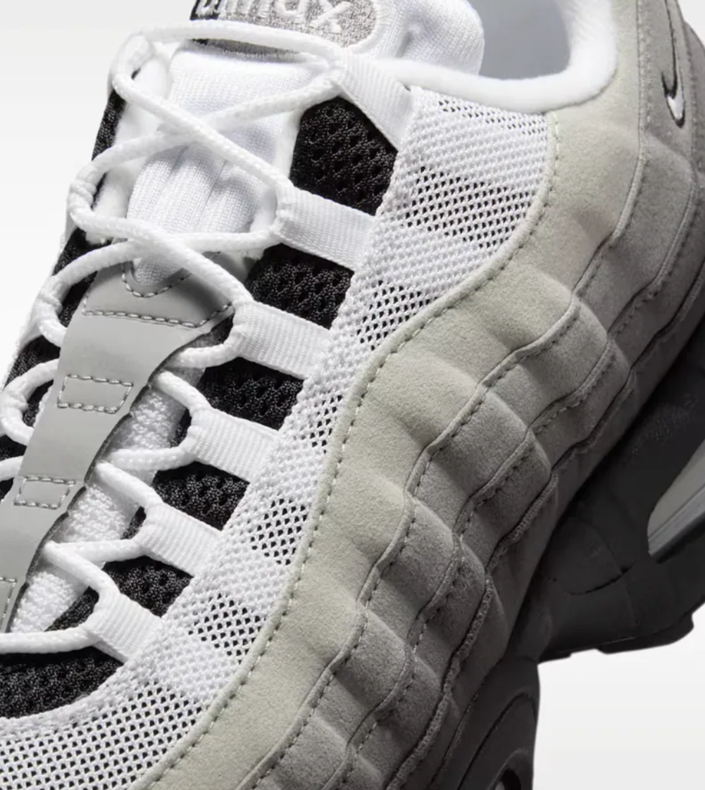 Men's Grey Gradient Wave Sneakers