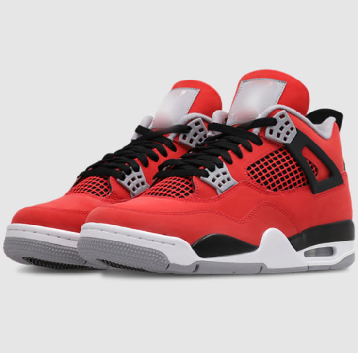 Men's Cherry Red High-top Basketball Shoes