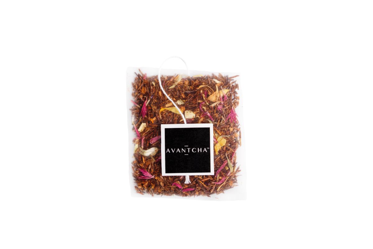 Rooibos Orange Blossom teabags with marigold petals and natural orange flavour