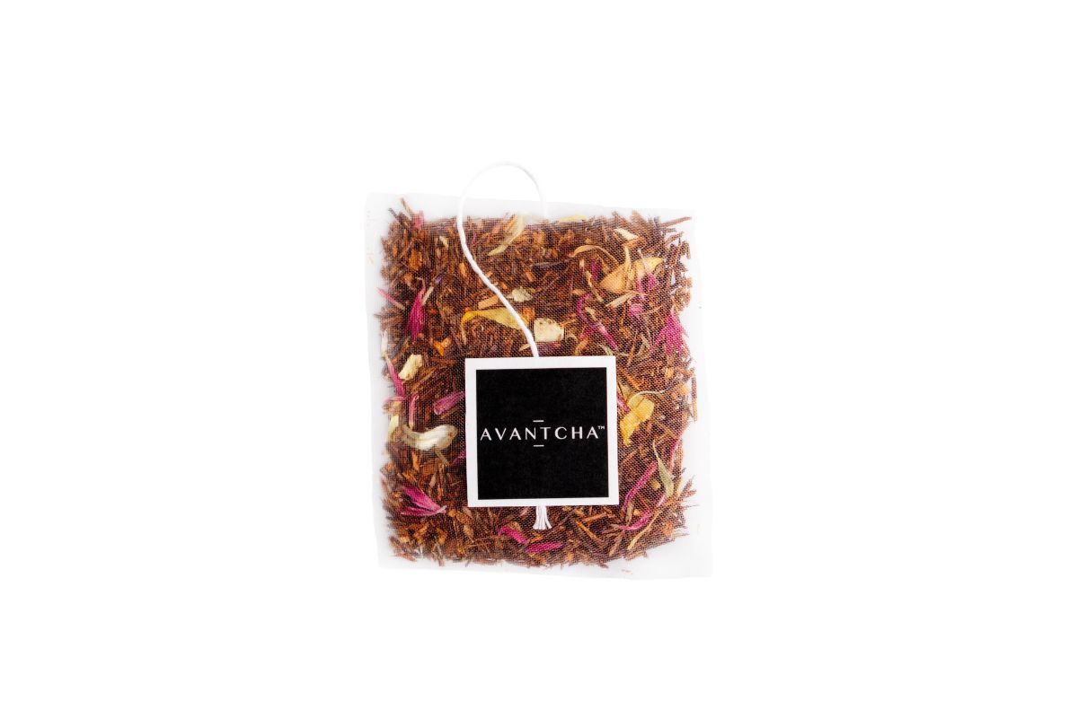 Rooibos Orange Blossom teabags with marigold petals and natural orange flavour