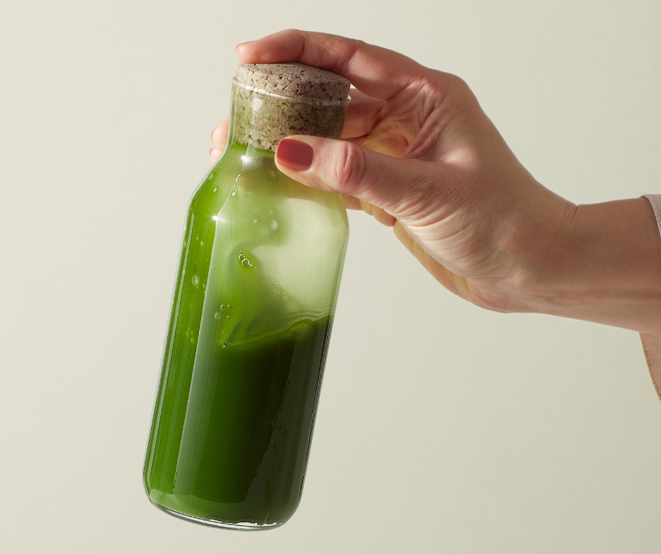 Shaking Tea Powders in a Bottle 