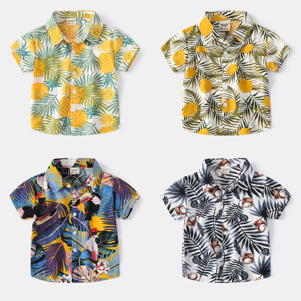 Jagute™ Weiches und bequemes Kurzarm-Hemd aus Hawaii für Jungen