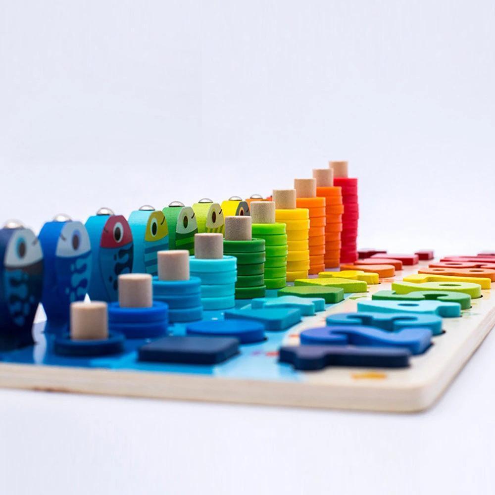 Jagute™ Montessori Pädagogisches Holz Spielzeug für Kinder, Lassen Sie Kinder ihr Gehirn durch Spiele entwickeln