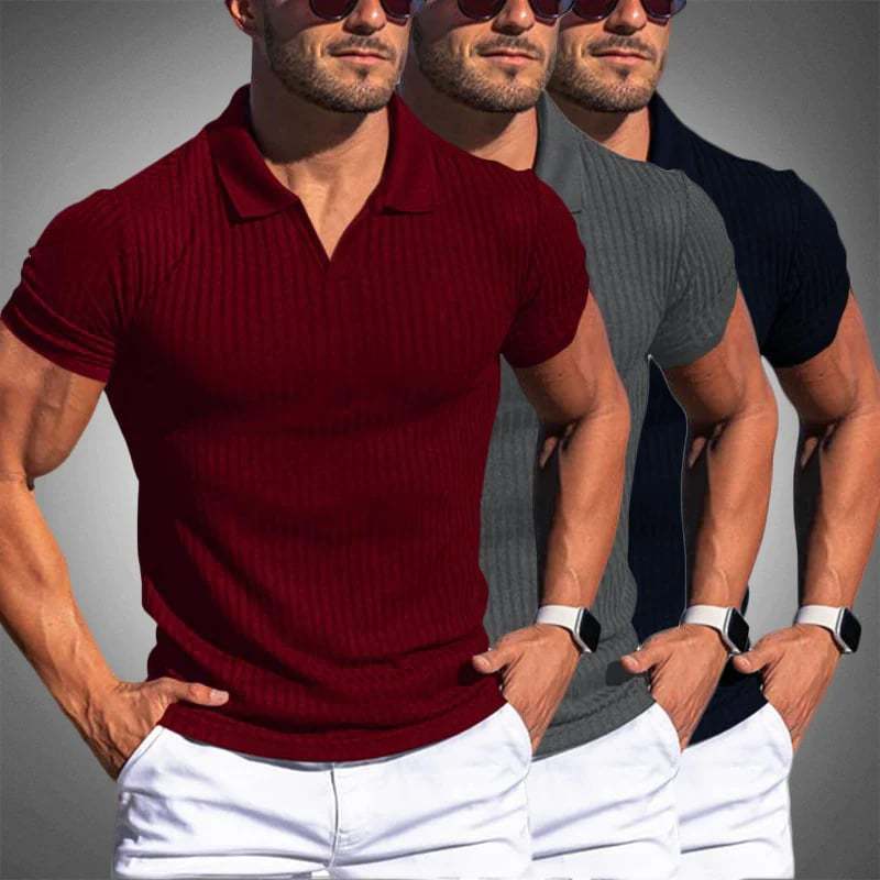 Atmungsaktives Slim-Fit-Poloshirt für Herren