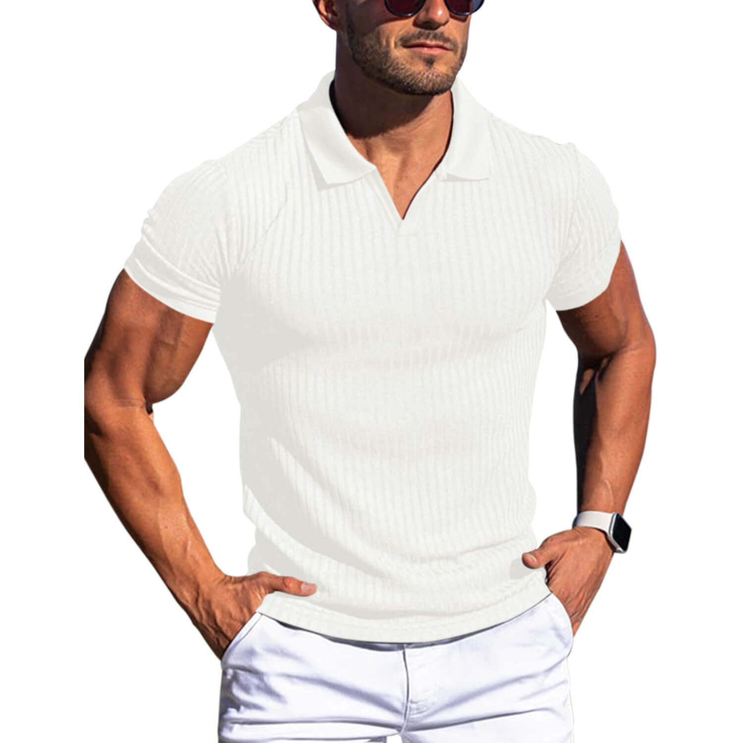 Jagute™️ Atmungsaktives Slim-Fit-Poloshirt für Herren