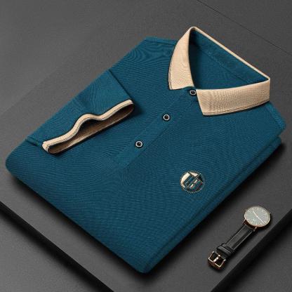Men's breathable business polo shirt