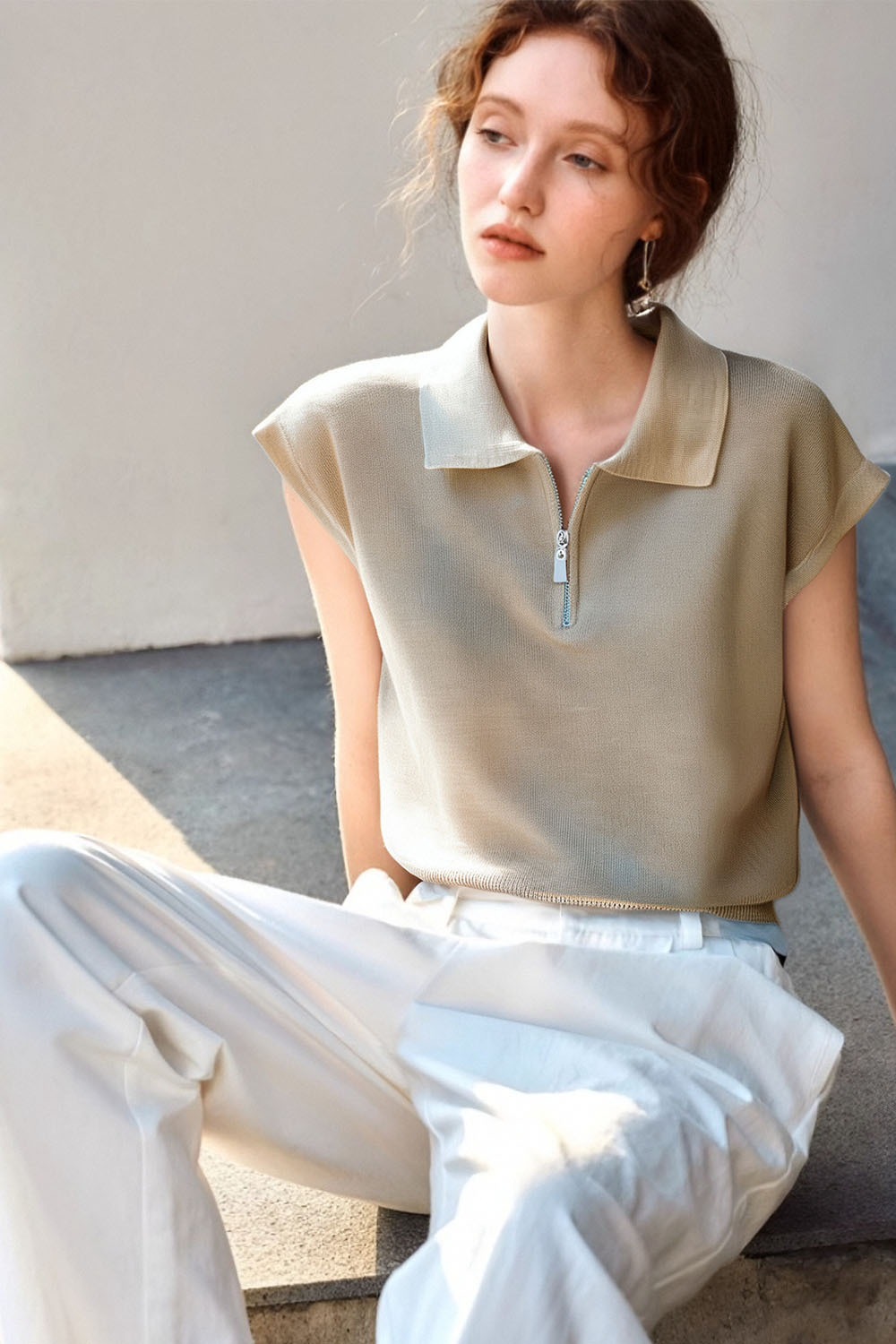 Half-Zip Breathable Sweater