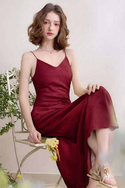 Elegant Silky Sling Dress