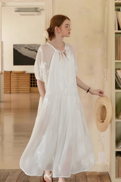 French Holiday Style Dress