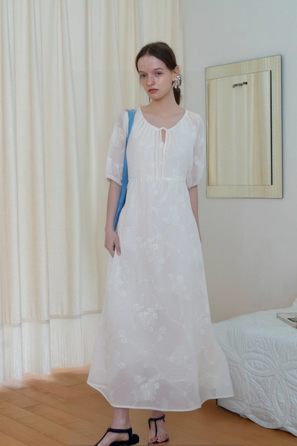 Embroidered Texture Dress