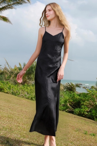 Elegant Silky Sling Dress