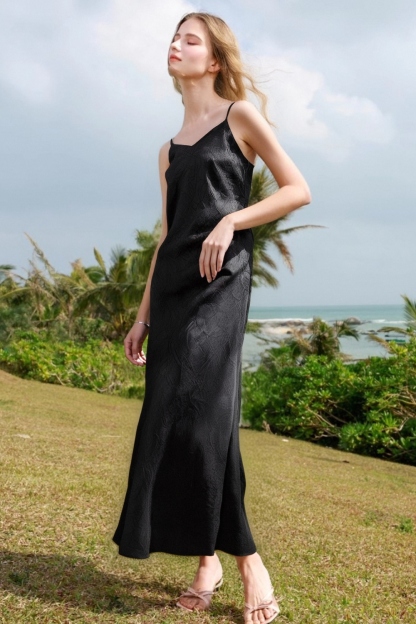 Elegant Silky Sling Dress