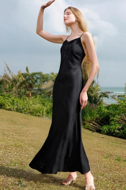 Elegant Silky Sling Dress