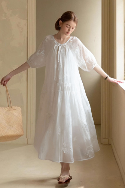 French Holiday Style Dress