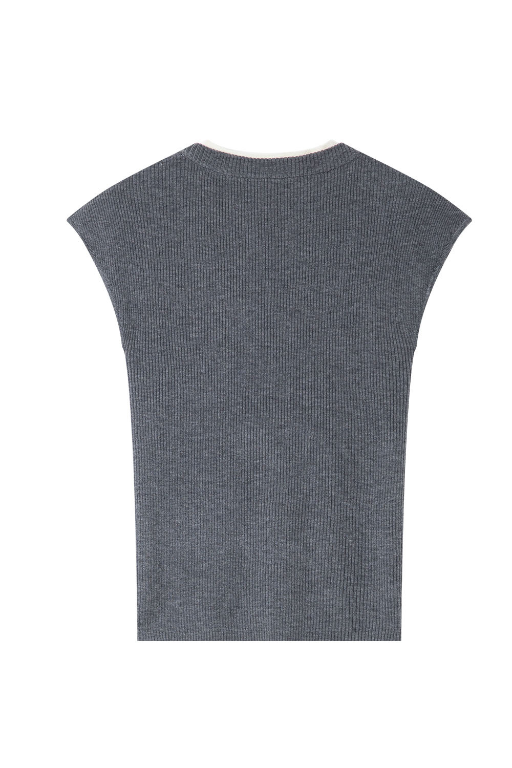 Minimalist Contrast Color Slim Sweater