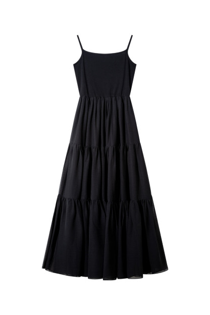 Cotton Suspender Three-Section Dress