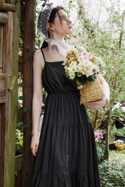 Elegant Suspender Dress