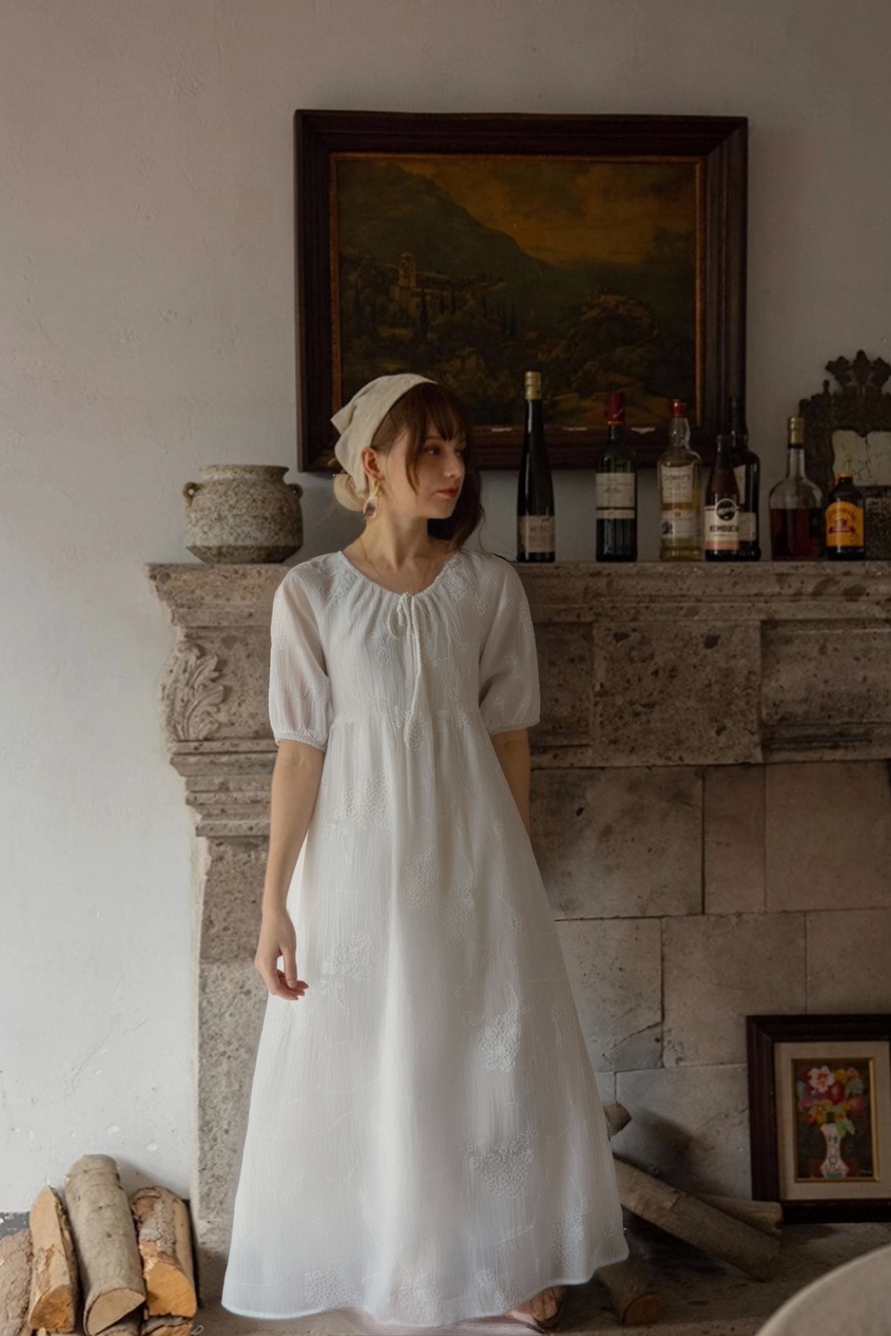 Embroidered Texture Dress