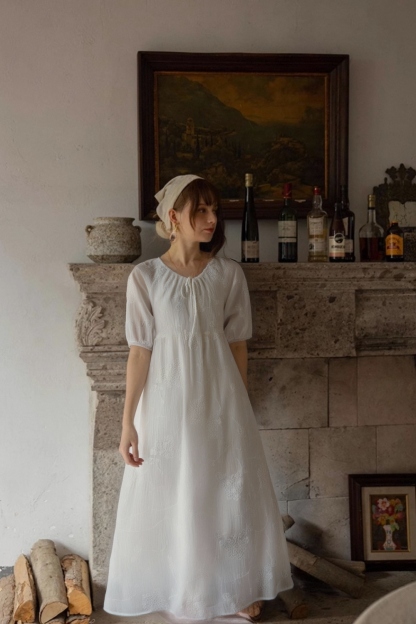 Embroidered Texture Dress