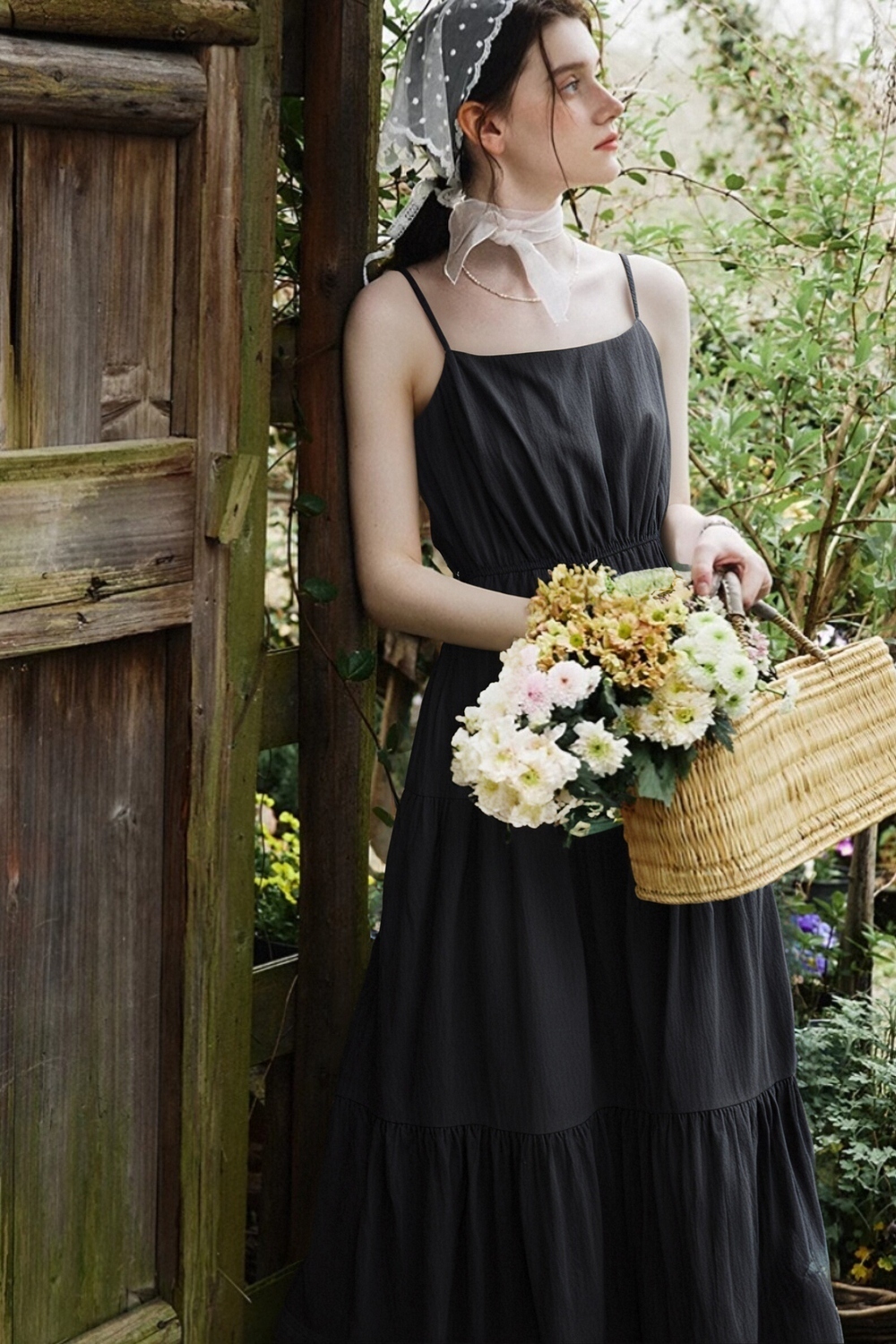 Elegant Suspender Dress