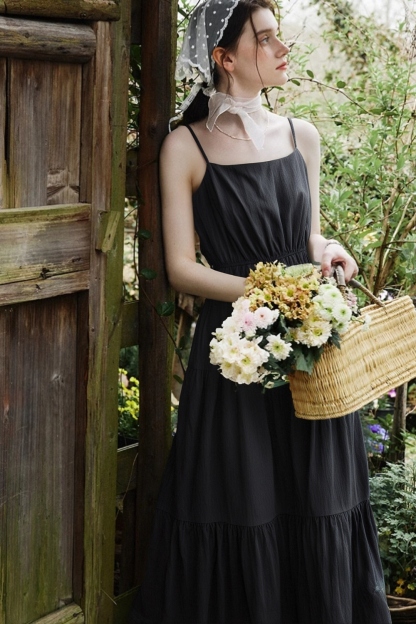 Elegant Suspender Dress