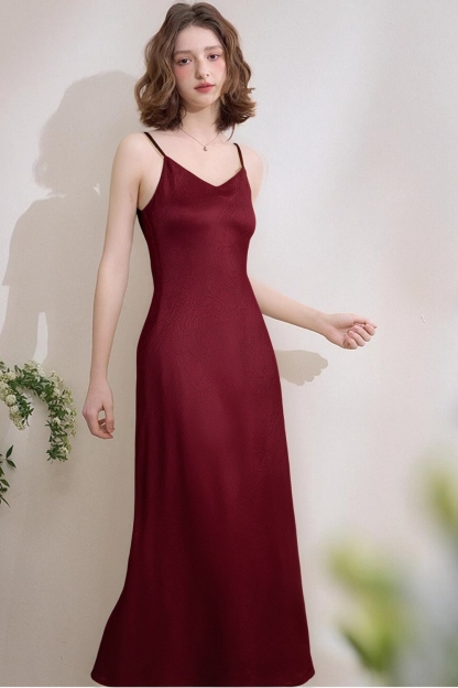 Elegant Silky Sling Dress
