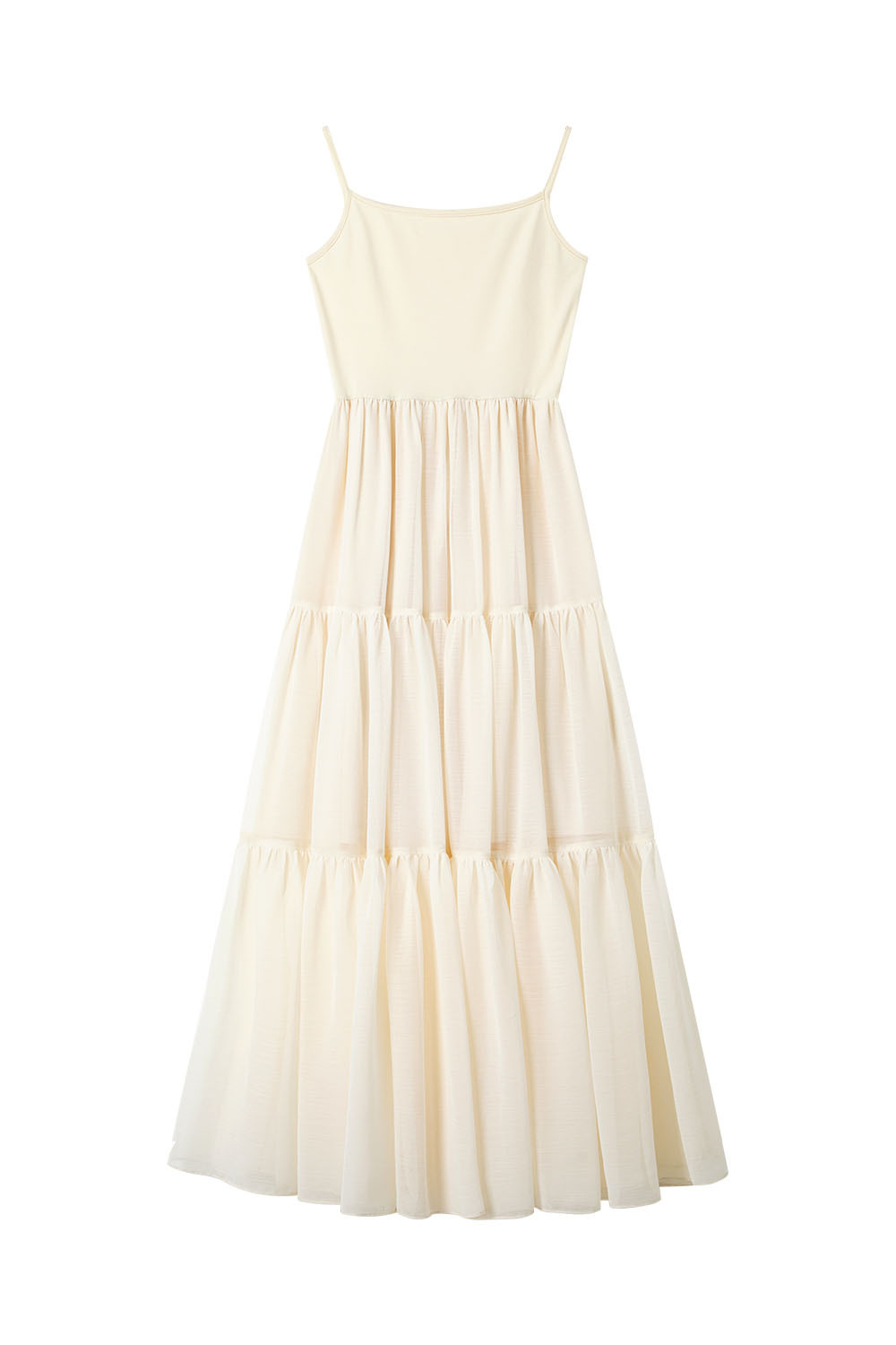 Cotton Suspender Three-Section Dress