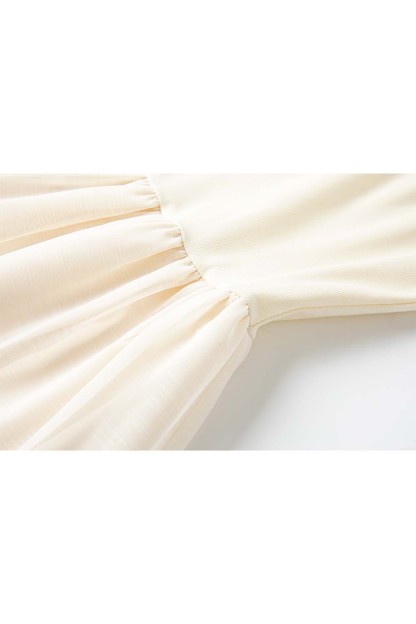 Cotton Suspender Three-Section Dress