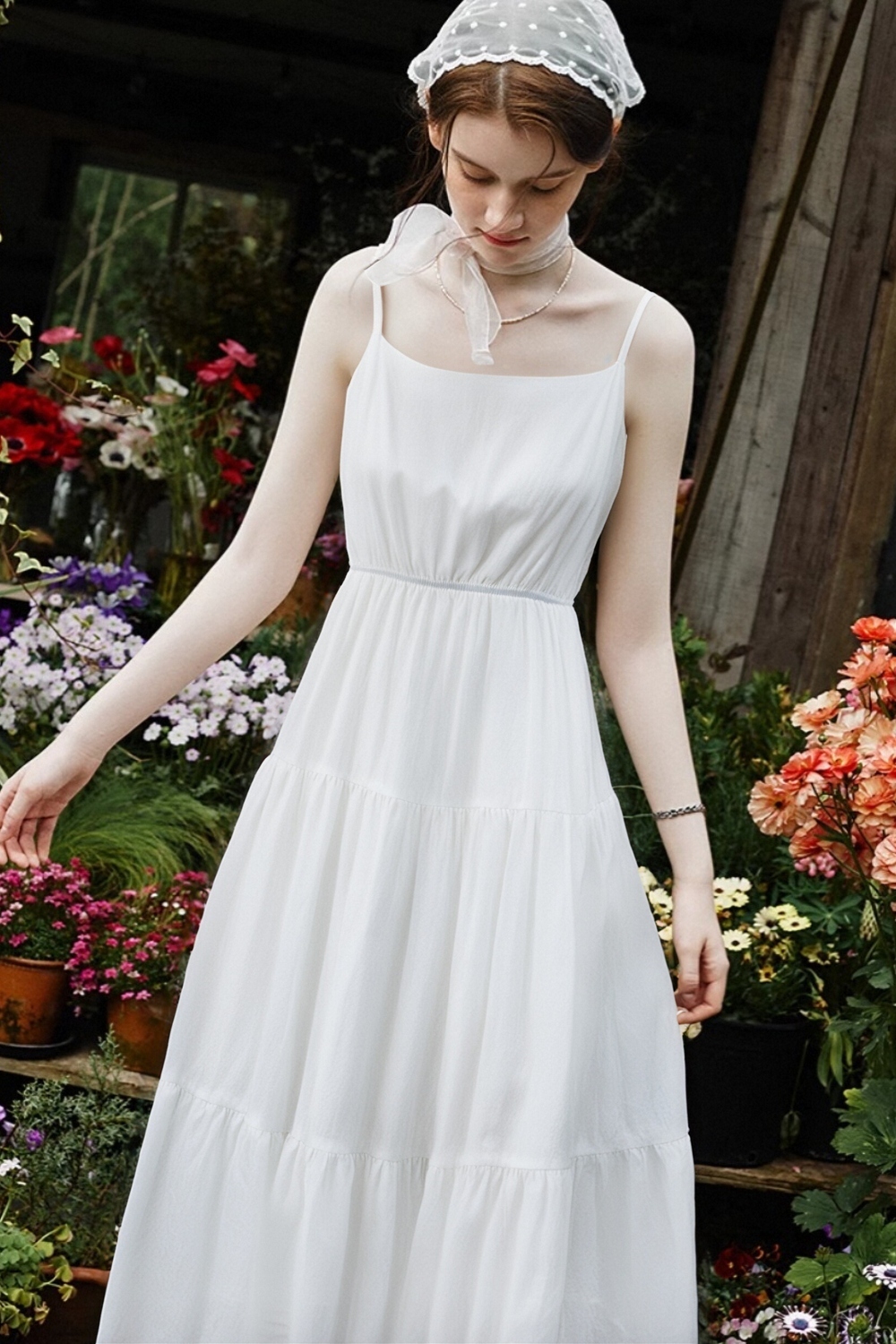 Elegant Suspender Dress