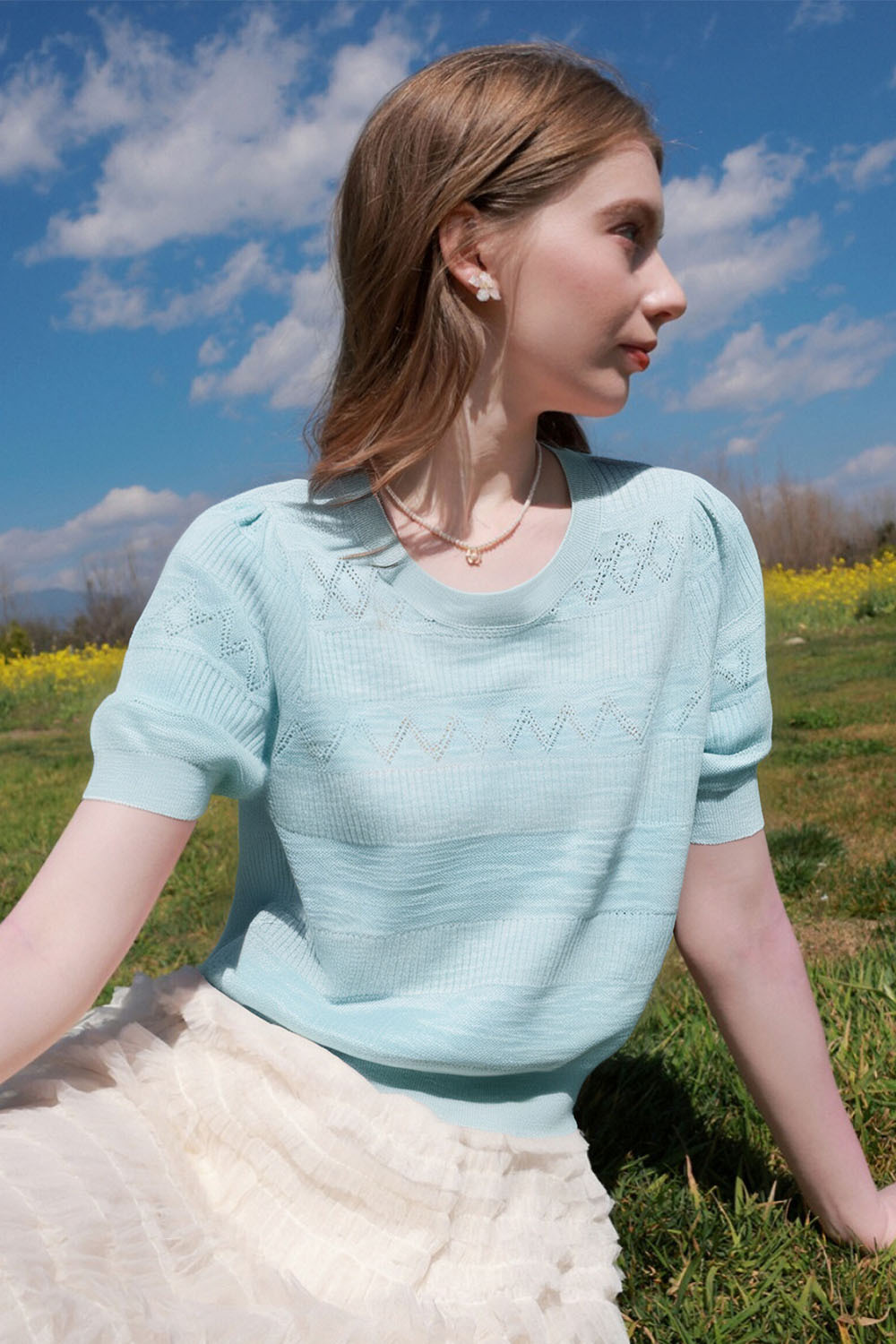 Elegant Hollow Sweater