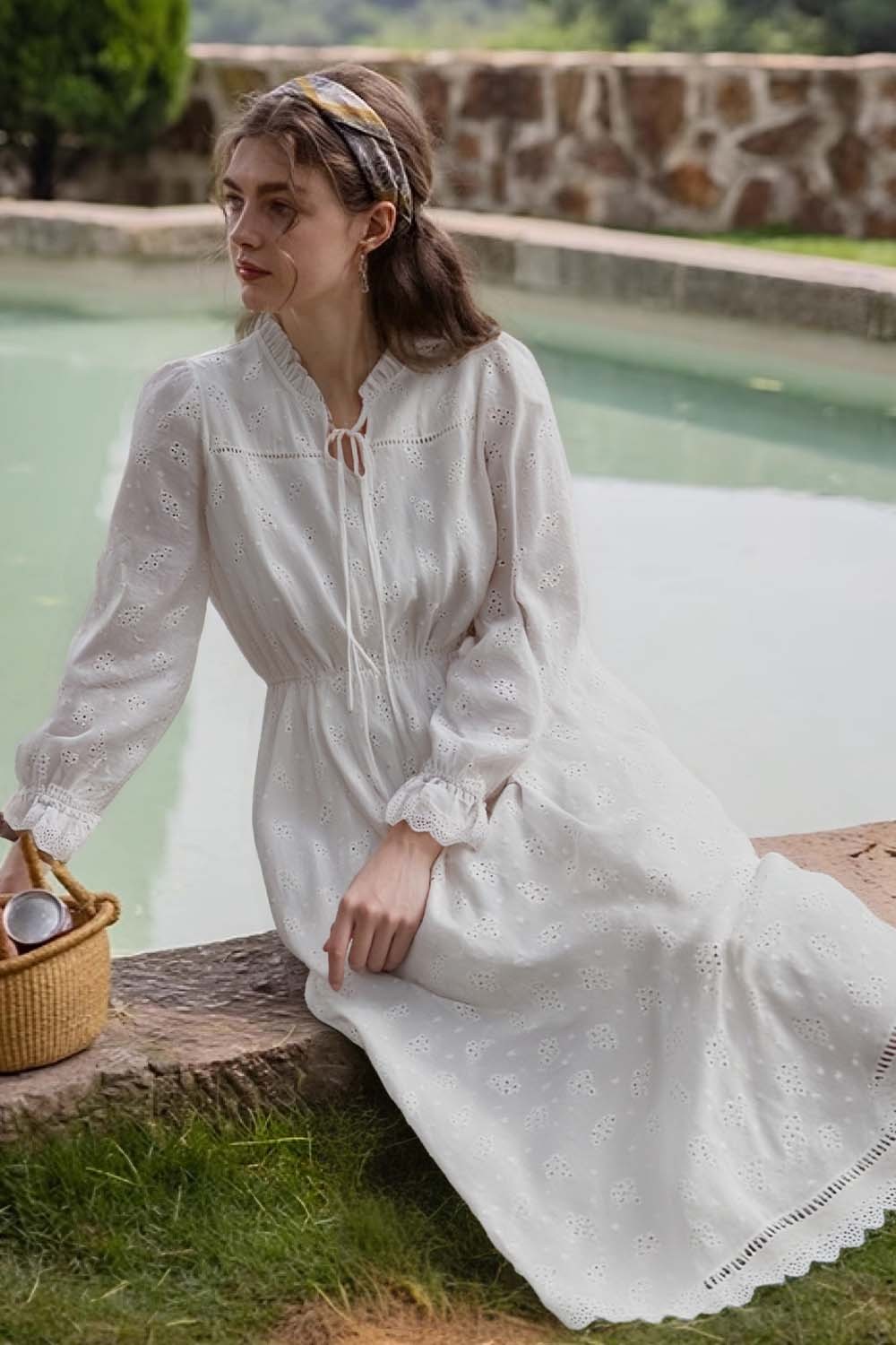 Vacation Embroidered Dress