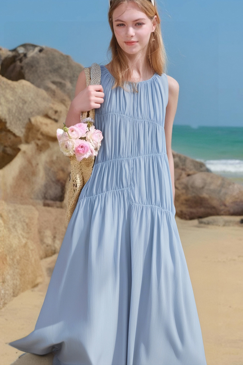 Elegant Pleated Dress