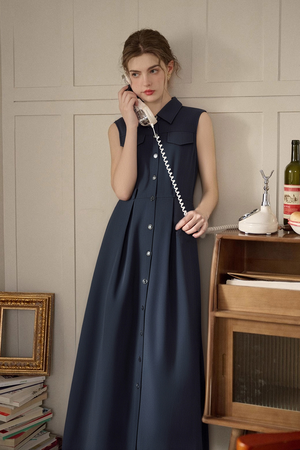 Commuting Simple Straight Dress