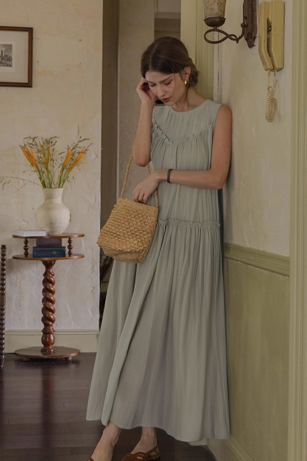 Ruffled Vintage Dress