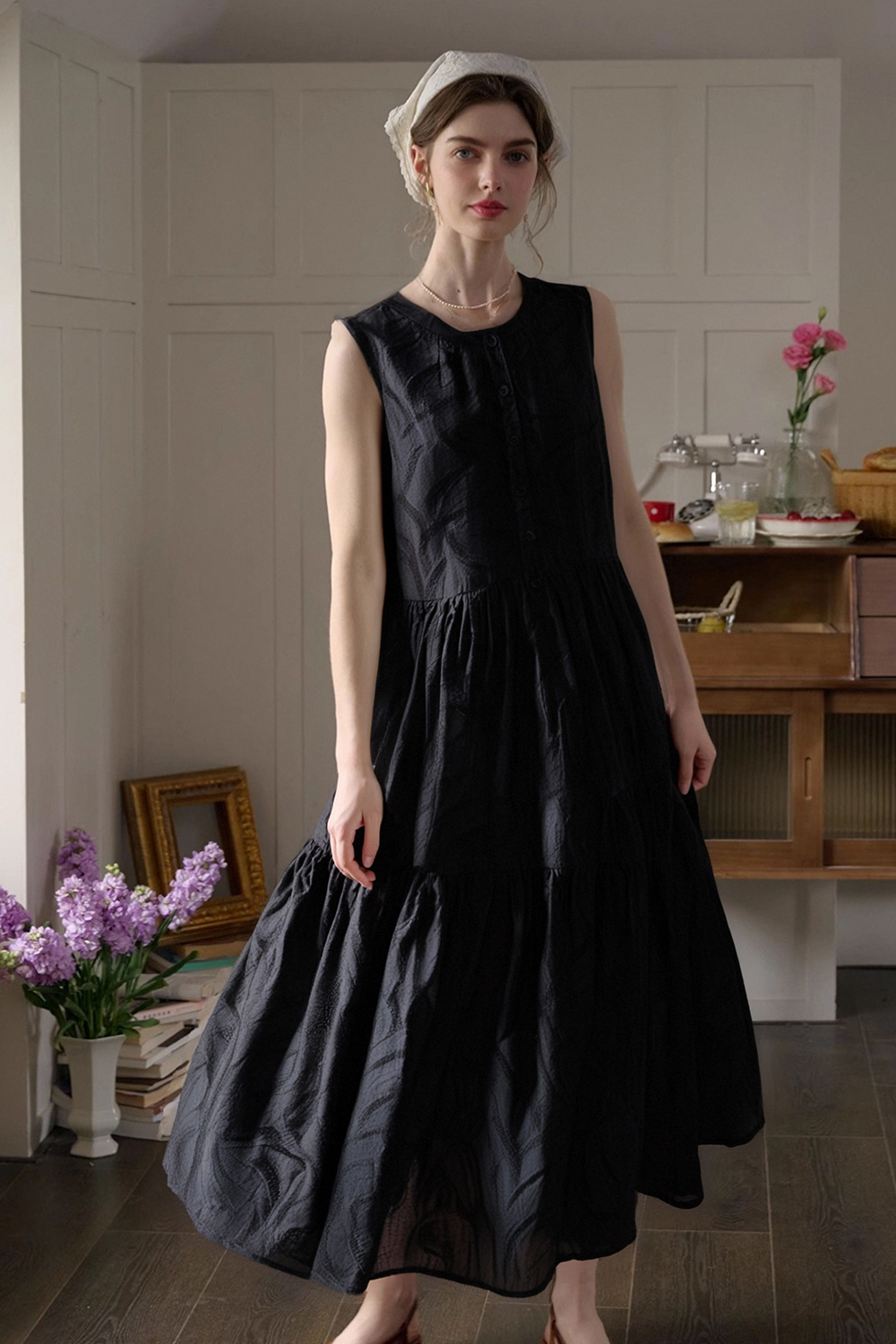 Lyocell Texture Loose Dress